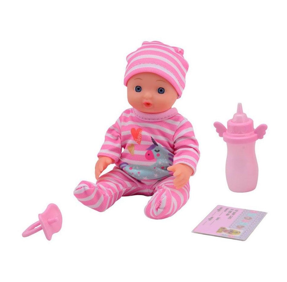 Dolls & Accessories - Baby Rose Drinking and Peeing Baby Doll 17cm - 27709