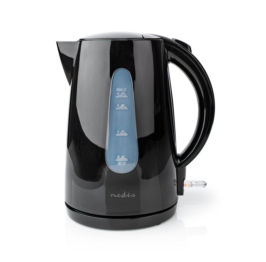 Wasserkocher - Nedis Wasserkocher KAWK130EBK electric kettle - Schwarz - 2200 W - KAWK130EBK