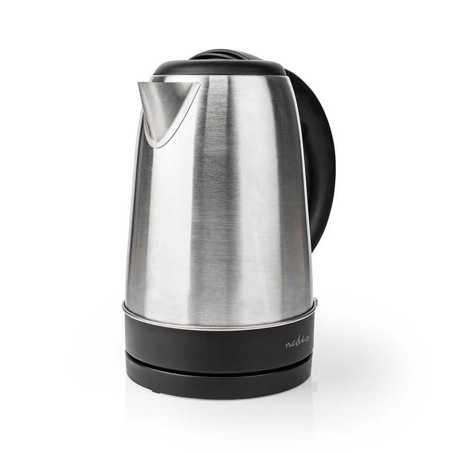 Wasserkocher - Nedis Wasserkocher KAWK340EAL electric kettle - Silber - 2200 W - KAWK340EAL