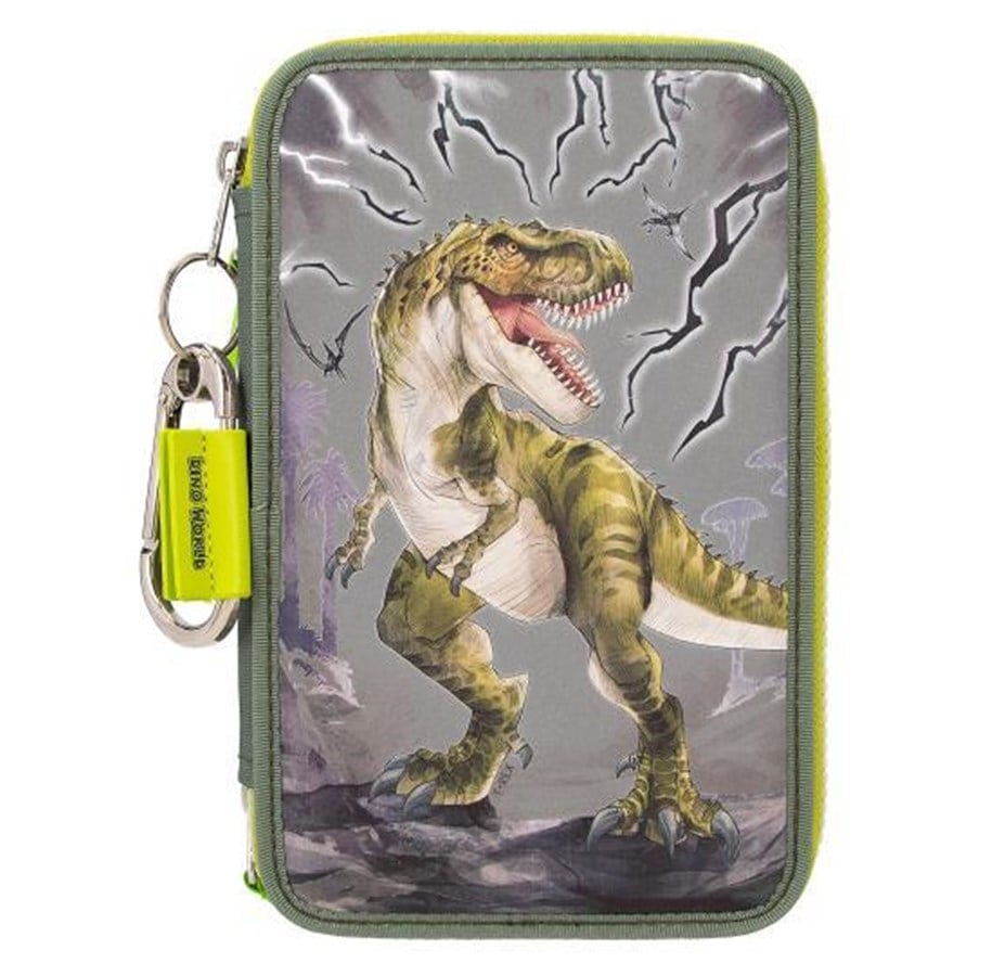 Schul-Zubehör - Depesche Dino World - Triple Pencil Case REFLECTOR - 0411758