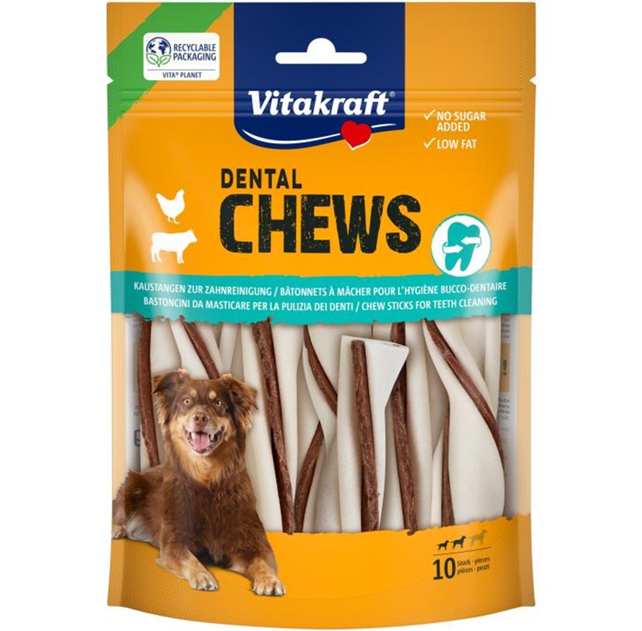 Hunde - Vitakraft - Dental Chews - Chicken filling - S - For dogs 10 pcs - 58292