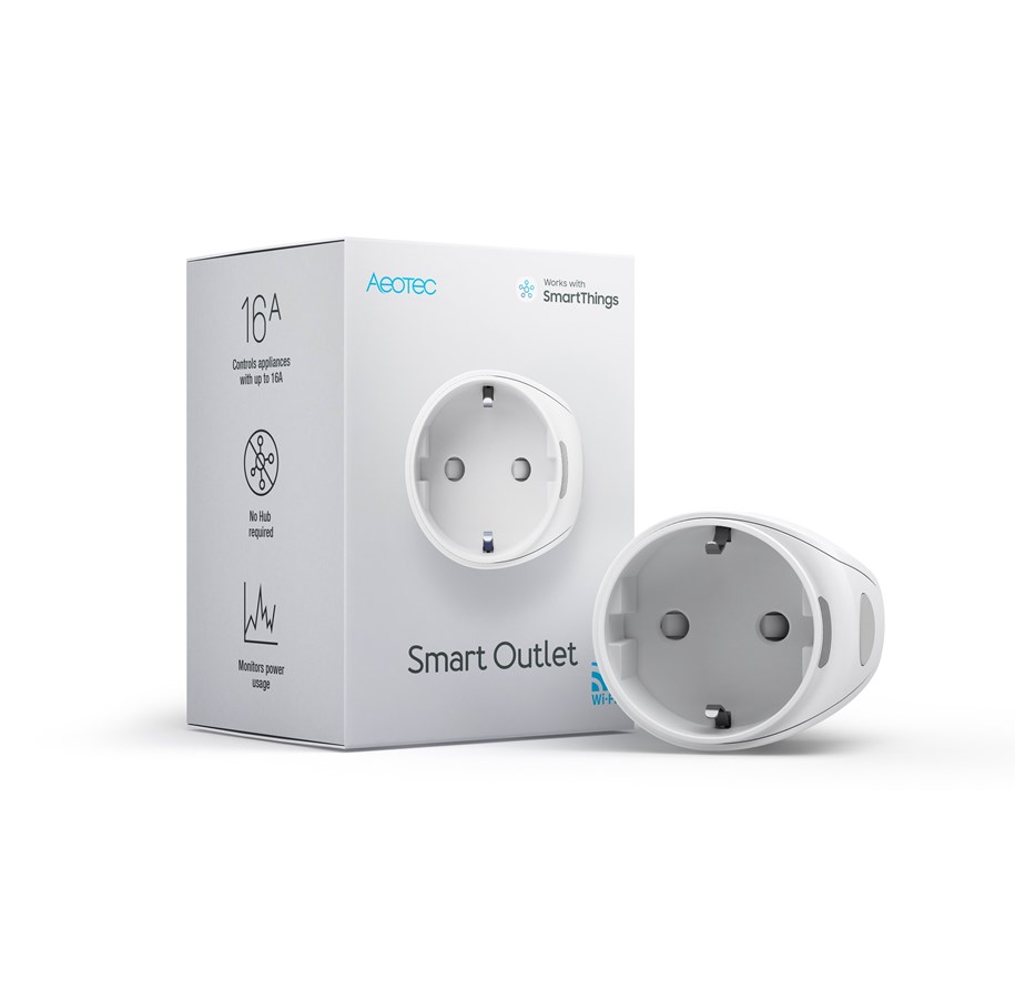 Smart-Home - Aeotec SmartThings Outlet Wi-Fi - GP-AEOWP05