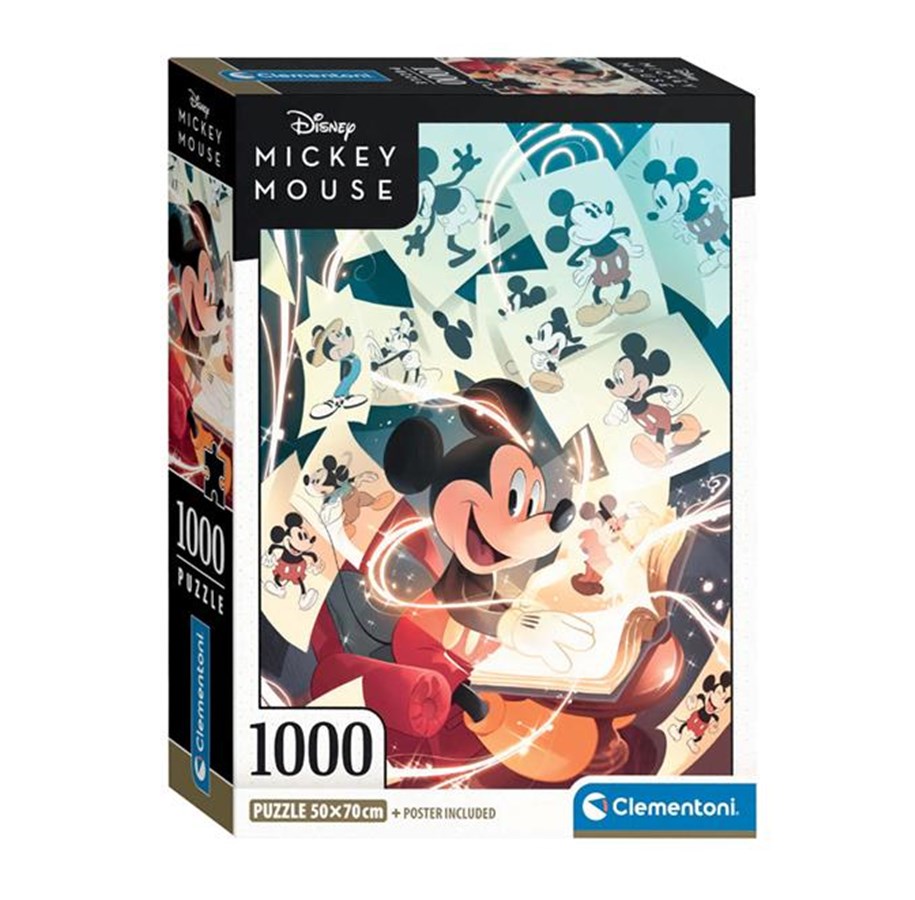 Puzzle - Clementoni Jigsaw Puzzle Mickey Mouse 1000pcs. Boden - 39811