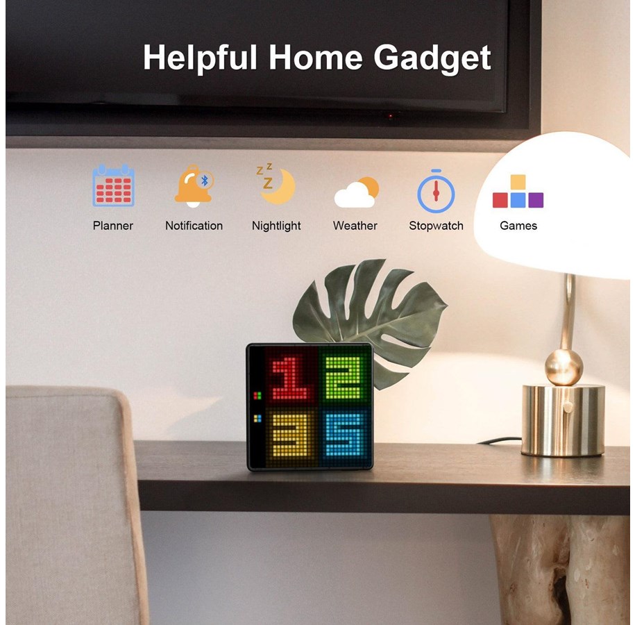 LED-Pixel-Display 32x32 – Programmierbares Kunst-Panel Mit App, Uhr & Animationen Für Gaming & Dekor