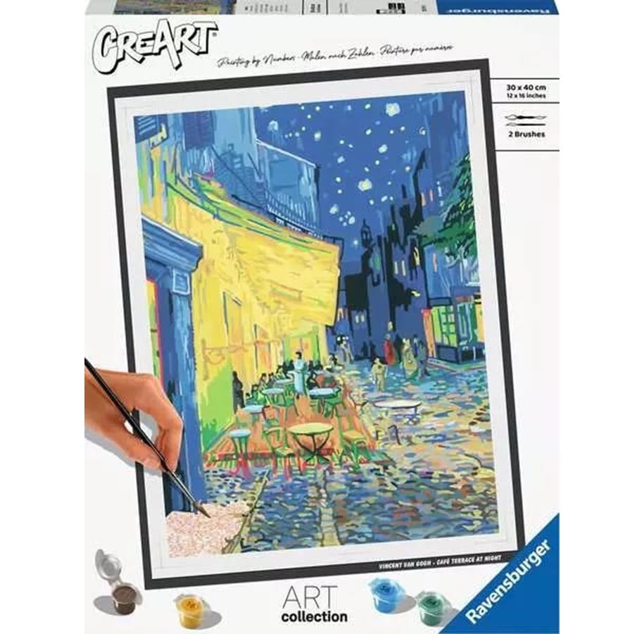 Kreativ-Spiele - Ravensburger CreArt Painting by Numbers - Cafe Terrace Van Gogh - 235193