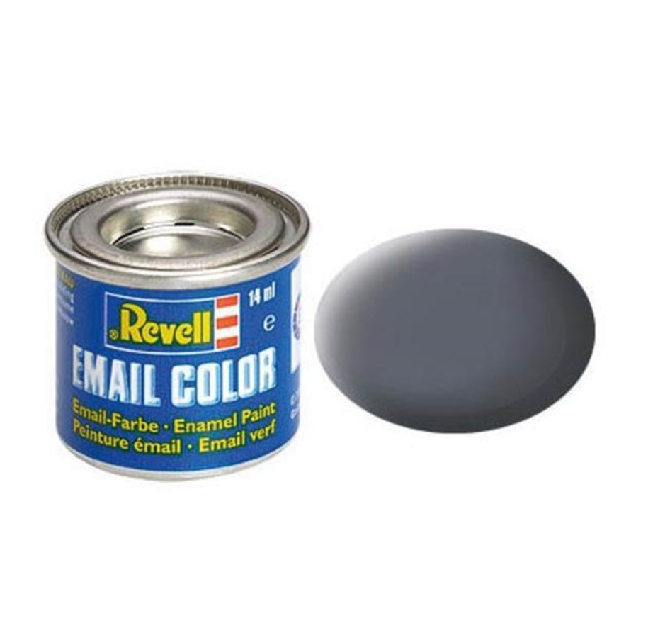 Kreativ-Spiele - Revell Enamel Paint #74 - Gunship Gray Matte - 32174