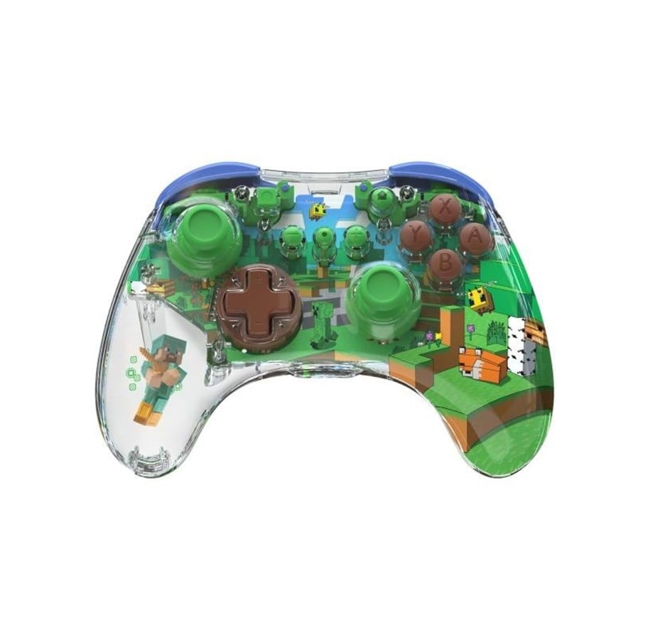 Gaming Zubehör - PDP REALMz - Pro Minecraft Steve - Forest - Wireless Controller - Nintendo Switch - 500-234-STV