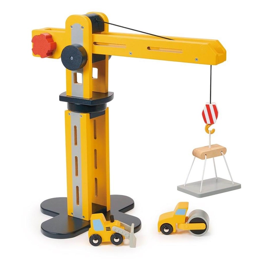 Holzspielzeug - Mentari Big Yellow Crane - MT7905