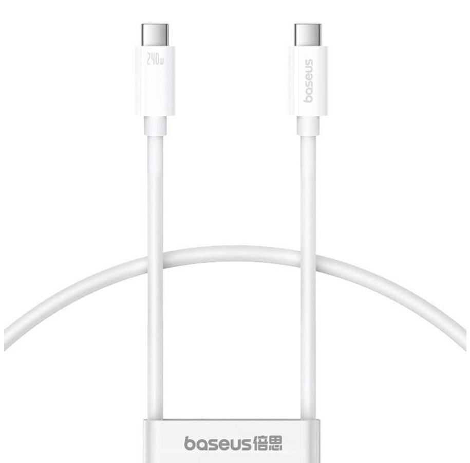 USB Kabel - Baseus fast Charging Cable Superior 2 USB-C to USB-C 240W 1.8m (white) - P10365200211-05
