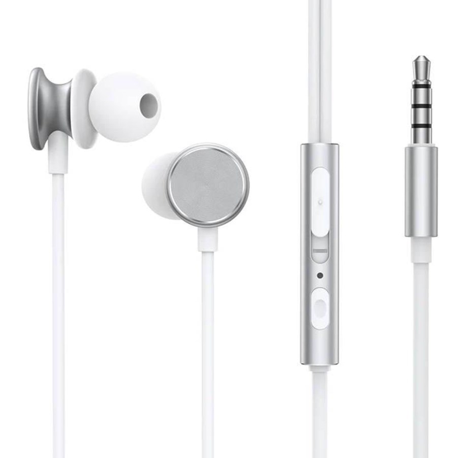 Kopfhörer/Headsets - Joyroom Wired Earphones JR-EW03 Half in Ear (Silver) - JR-EW03 Silver