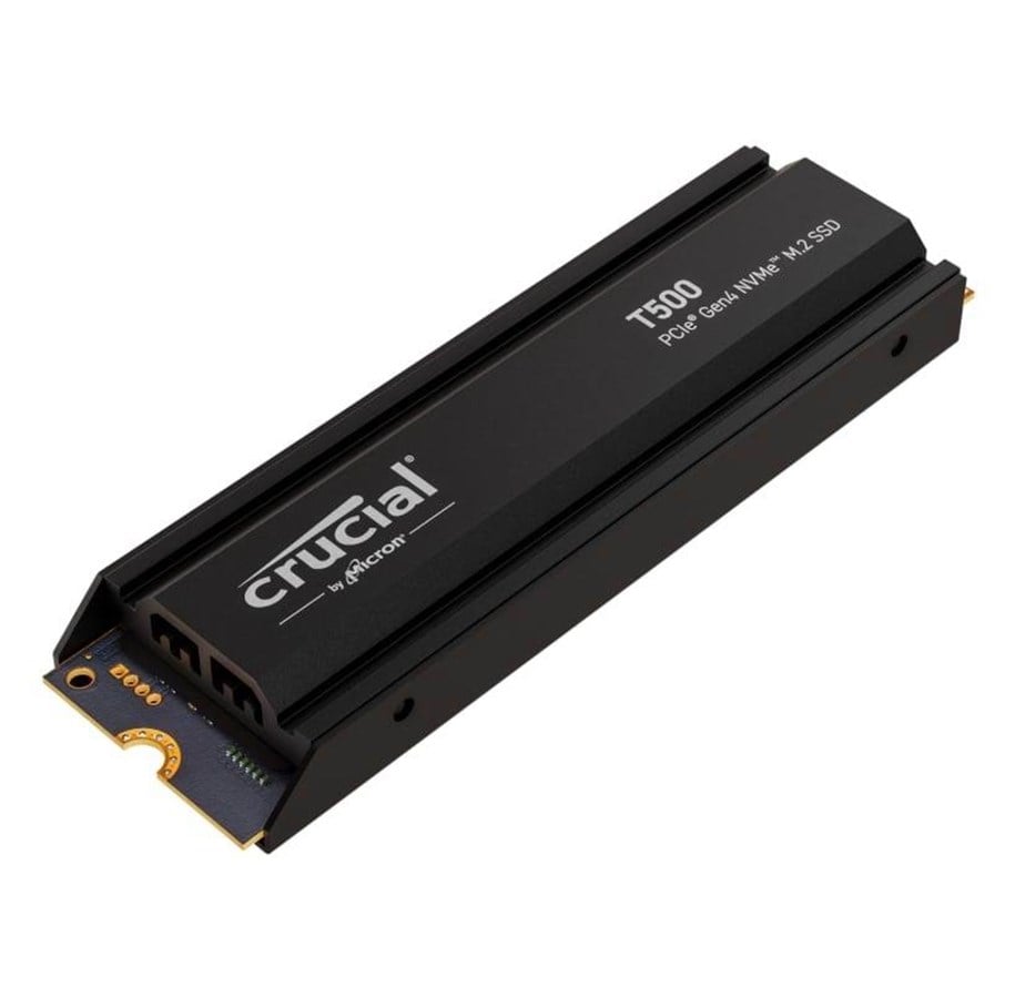 SSD - Crucial T500 SSD - 4TB - Mit Kühlkörper - M.2 2280 - PCIe 4.0 - CT4000T500SSD5