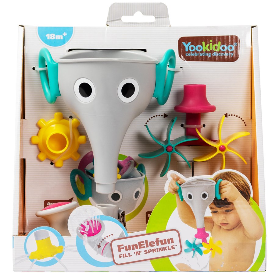 Baby Spielzeug - Yookidoo FunElefun Fill 'N' Sprinkle - Grey - 40206