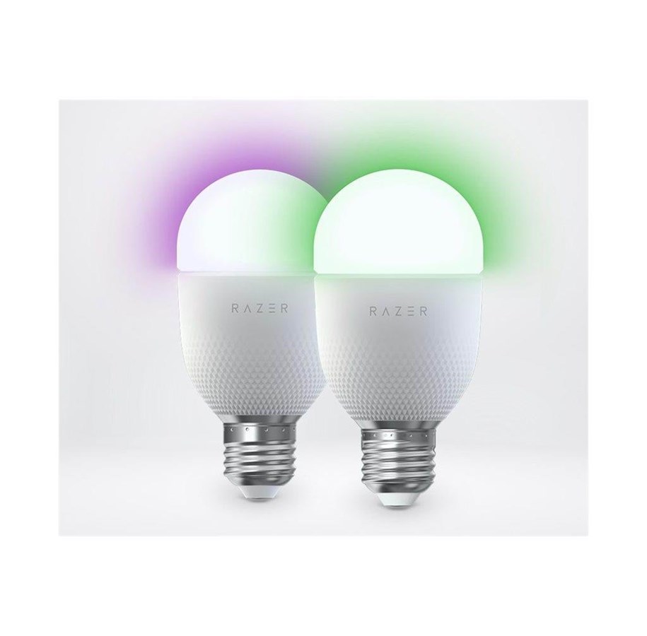 LED-Birnen - Razer LED-Lampe Aether - LED light bulb - shape: A19 - E26 / E27 - 9 W - RGB light - 2700-6500 K E26 - RZ43-04250200-R3GC
