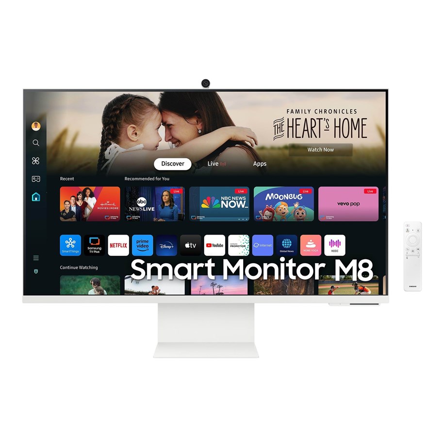 Monitor - 32" Samsung Smart Monitor M8 - 3840x2160 (4k / UHD) - VA - 65W USB-C *DEMO* - LS32DM801UUXDU