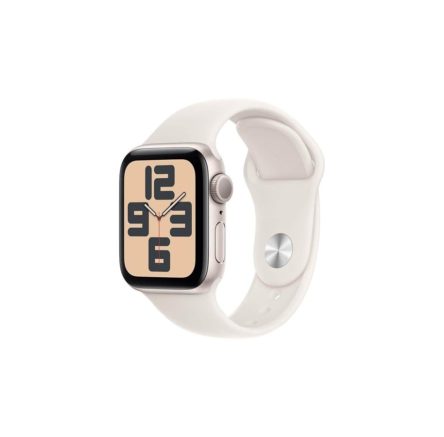 Smartwatches, Pulsuhren, Sportuhren & Schrittzähler - Apple Watch SE GPS (2024) - 44mm - Polarstern Aluminium- Sportarmband Polarstern M/L - MXEV3QN/A