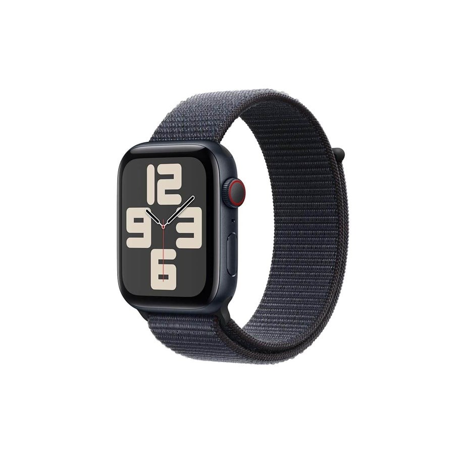 Smartwatches, Pulsuhren, Sportuhren & Schrittzähler - Apple Watch SE GPS + Cellular 44mm - Midnight Aluminium Case with Ink Sport Loop - MXGN3QN/A