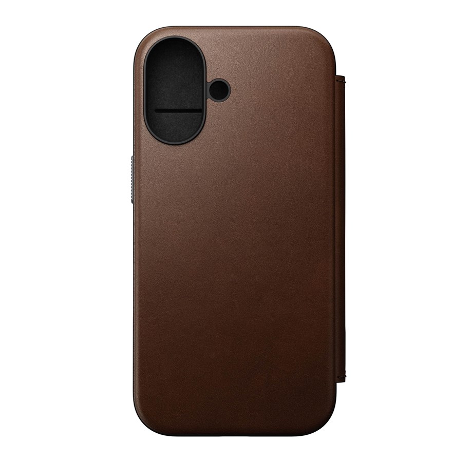 Handys - Cover & Cases - Nomad Modern Leather Folio - Brown - iPhone 16 - NM01683285