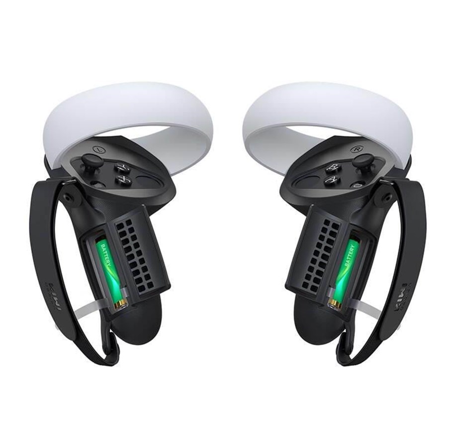 VR-Zubehör - KiwiDesign Controller Grip with Battery Door Q1 PRO-2.2 for Meta Quest 2 Black - Q1 PRO-2.2/HJT-320
