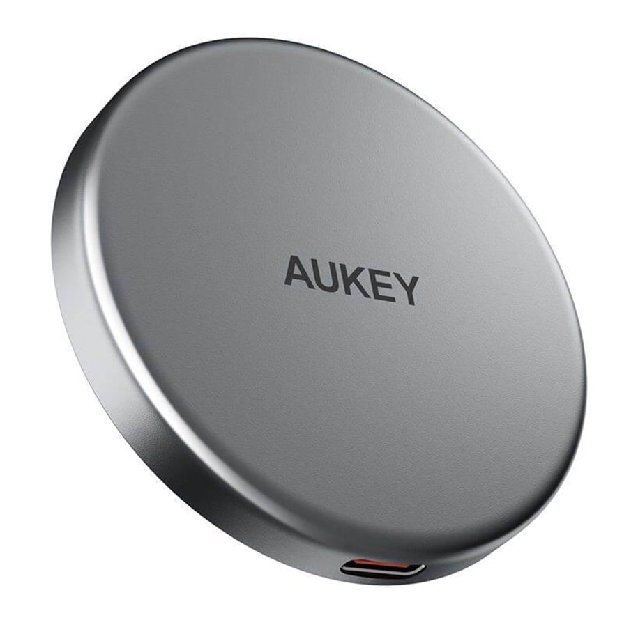 Handys - Adapter und Ladegeräte - Aukey Magnetic Wireless Charger MagFusion LC-MC10 15W Qi2 - Black - LC-MC10