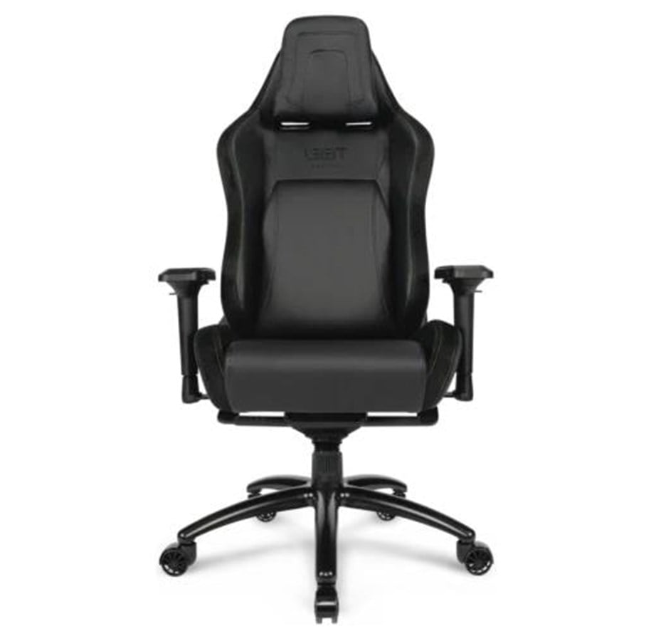 Gaming Stühle - L33T E-Sport Pro Comfort Gaming Chair (PU) Black Gaming Stuhl - Schwarz - PU-Leder - Bis zu 140 kg - ESPC-BLACK