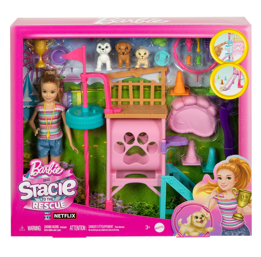Dolls & Accessories - Barbie and Stacie to the Rescue Doll and Playset - HRM10