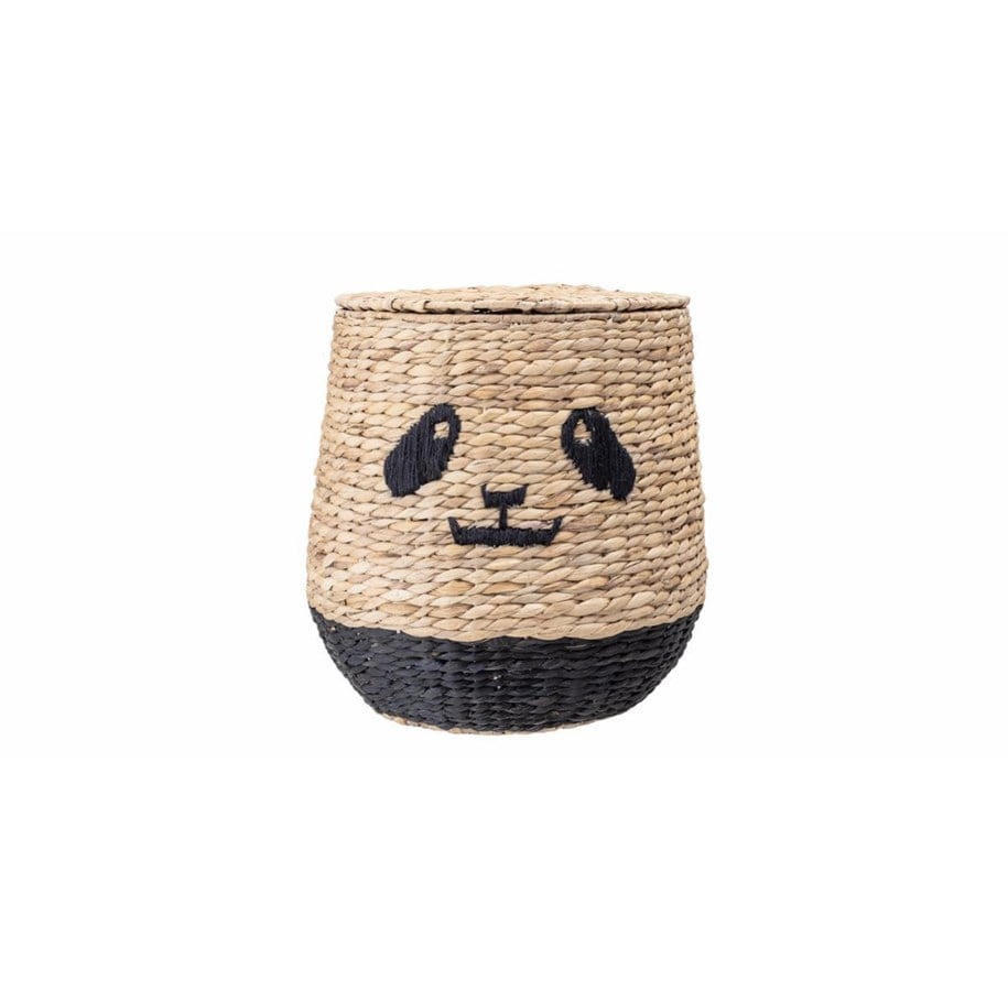 Einrichtung - Bloomingville Mini - Youl Basket w/Lid - Nature - 82045183