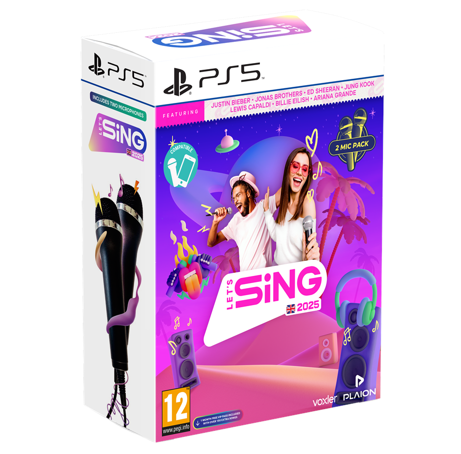 Spiele - Let's Sing 2025 + 2 Microphones - Sony PlayStation 5 - Musik - PEGI 12 - 4020628582104