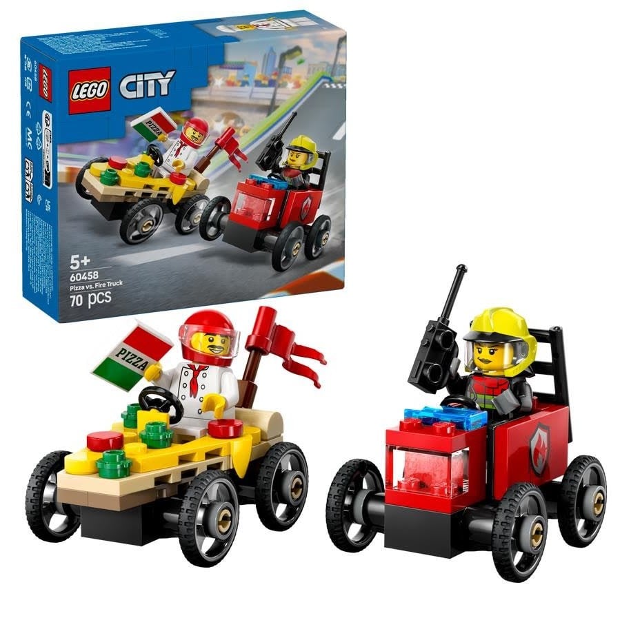 LEGO®  - LEGO City 60458 Pizzalieferwagen vs. Löschauto - 60458