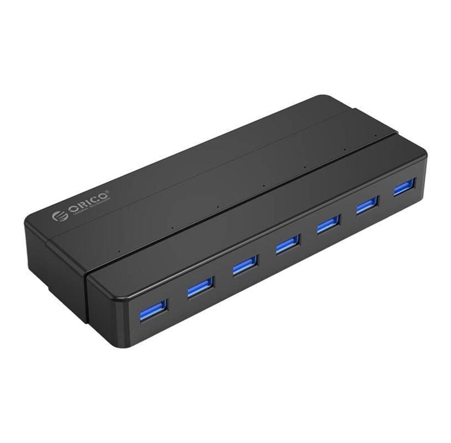 USB-Hubs - ORICO Hub 7xUSB 3.0 (black) USB-Hubs - USB 3.0 - 7 - Schwarz - H7928-U3-V1-EU-BK-BP