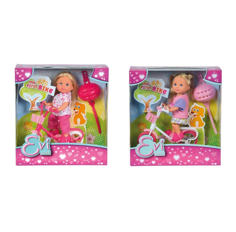 Dolls & Accessories - Evi Love Doll with Bicycle - 105731715