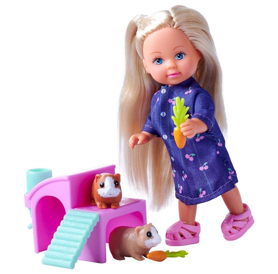 Dolls & Accessories - Evi Love Mini Doll with Guinea Pigs - 105733636