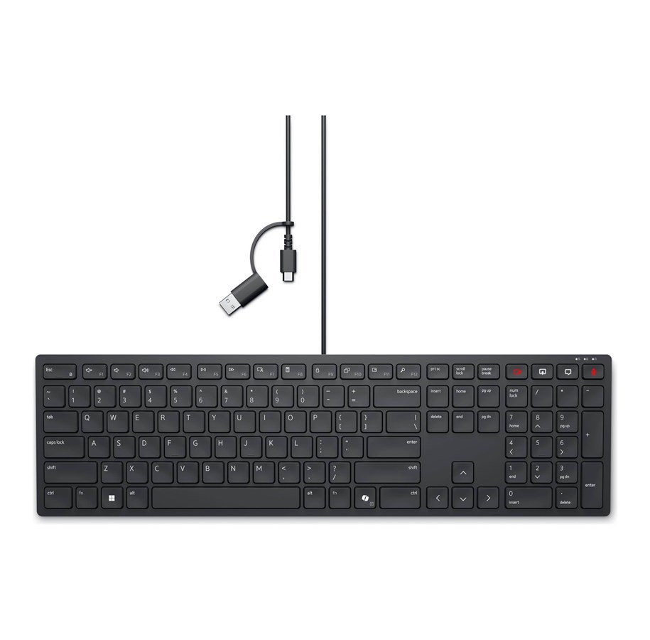 Tastaturen - Dell Wired Collaboration Keyboard KB525C - keyboard - AZERTY - French - black Input Device - Tastatur - Französisch - Schwarz - KB525C-FR-EMEA