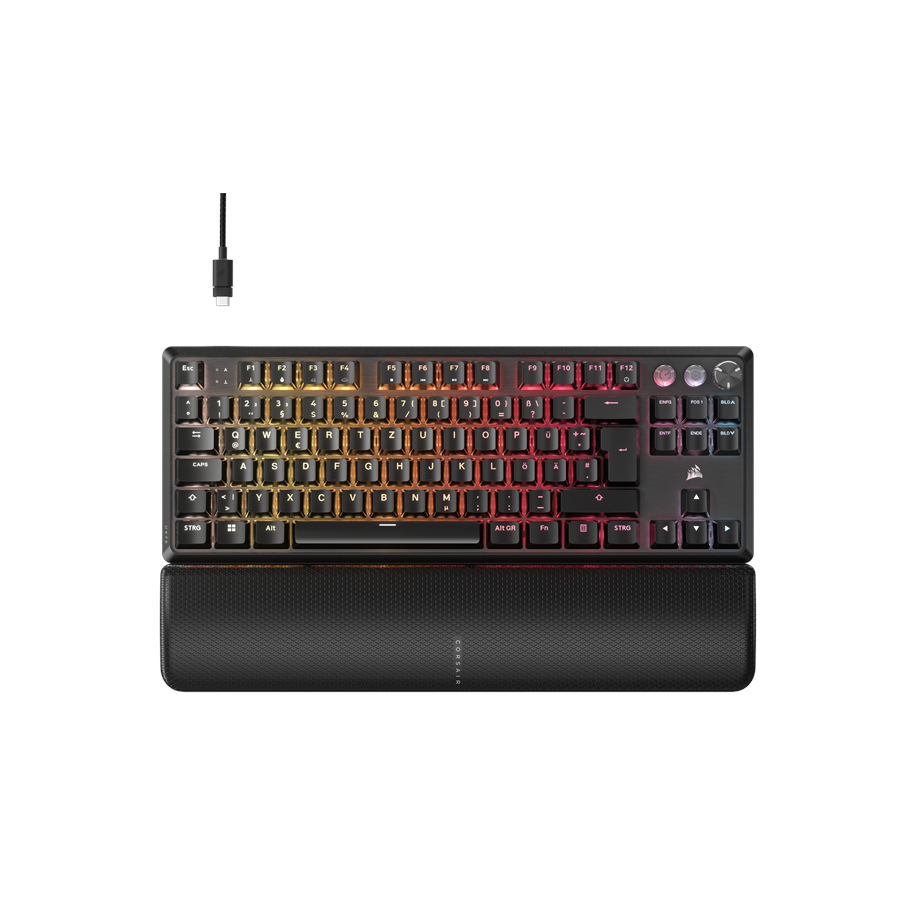 Tastaturen - Corsair K70 PRO TKL - MGX Hall Effect - Gaming Tastaturen - Deutsch - Schwarz - CH-911911G-DE