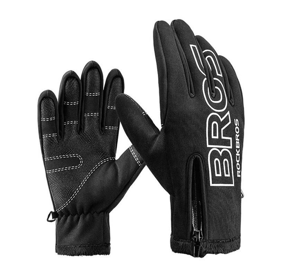 Fahrrad-Zubehör - Rockbros Cycling gloves S091-4BK (black) - S091-4BK- XL
