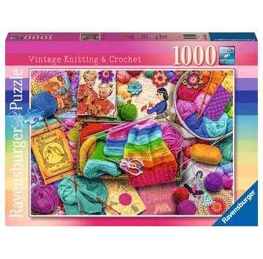 Puzzle - Ravensburger Vintage Knitting & Crochet 1000p - 12001080