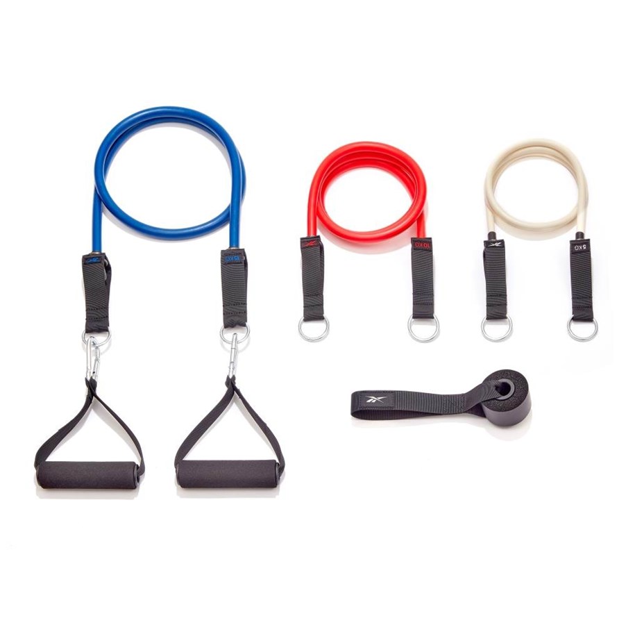Sport & Fitness - Reebok Resistance Tube Set - RATB-30036