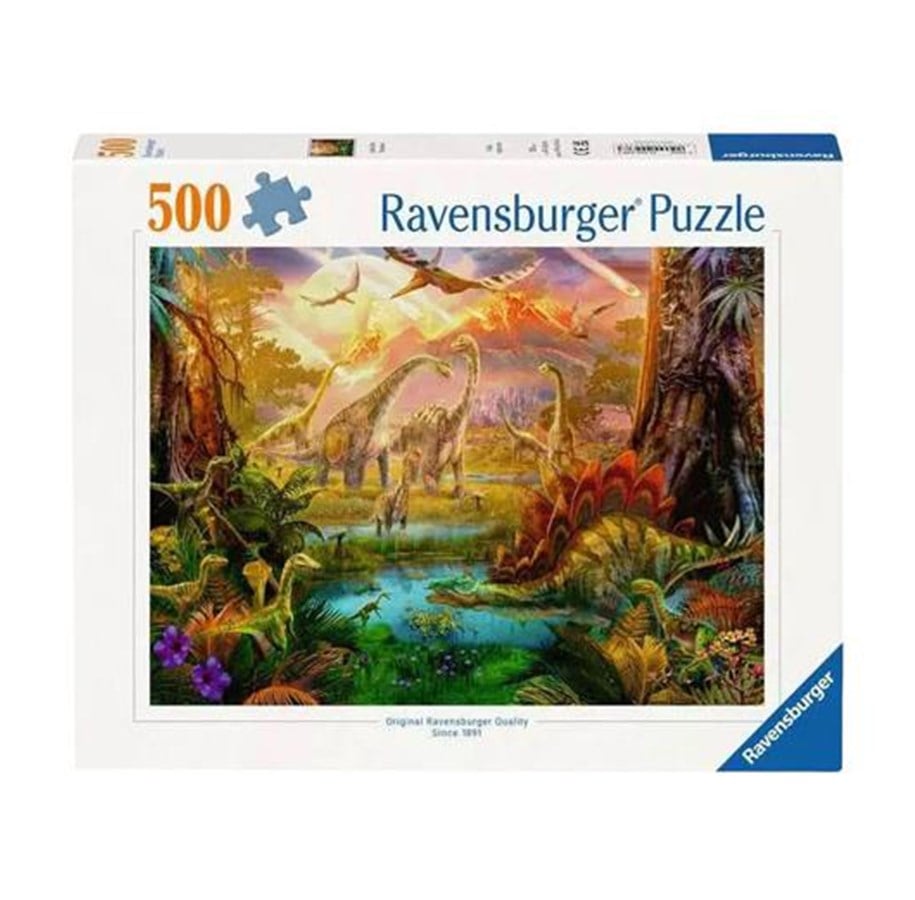 Puzzle - Ravensburger Jigsaw puzzle Land of the Dinosaurs 500 pcs. - 120002383