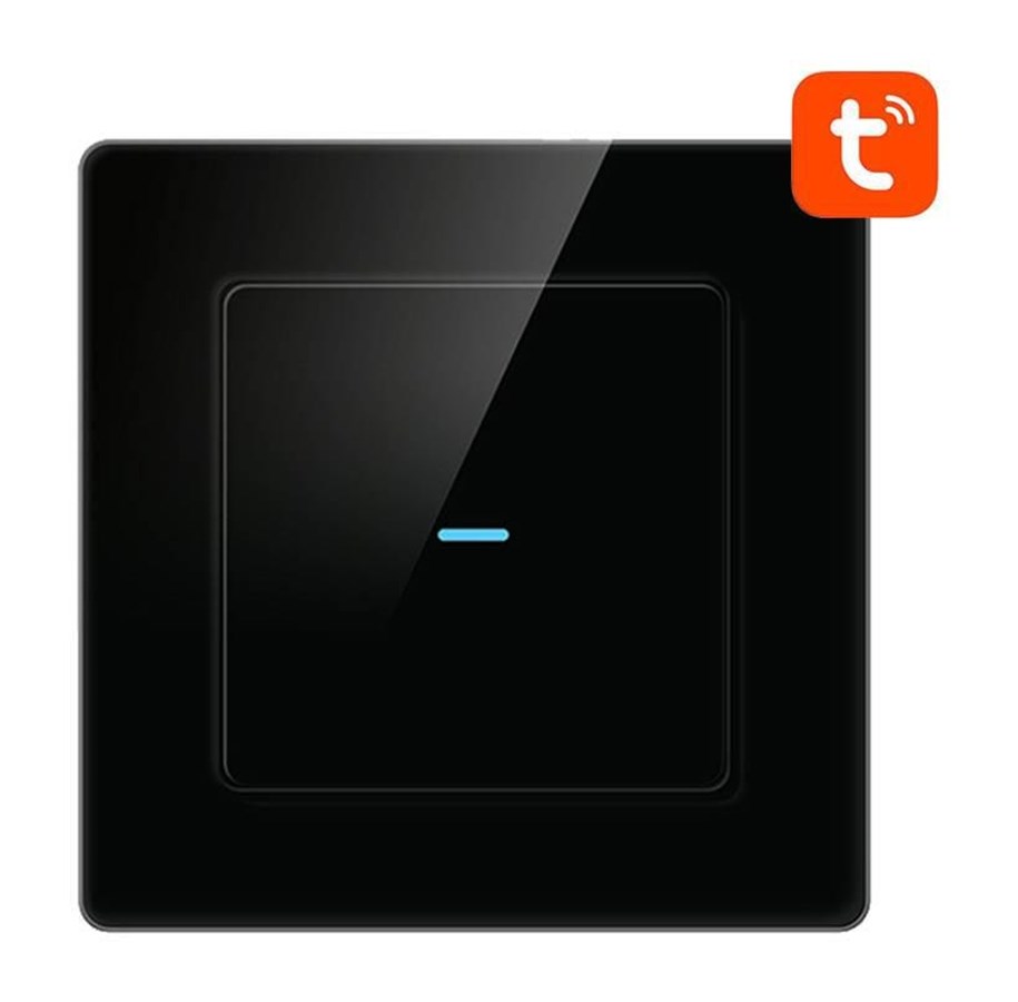 Smart-Home - Avatto Smart Light Switch WiFi N-TS10-B1 1 Way TUYA (black) - N-TS10-B1