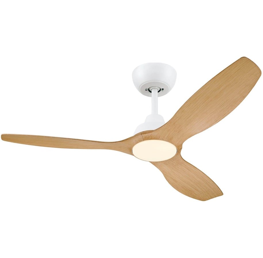 Lampen - Philips Olas Fan ceiling 52' 32W+24W WH&Wood - 929004641201