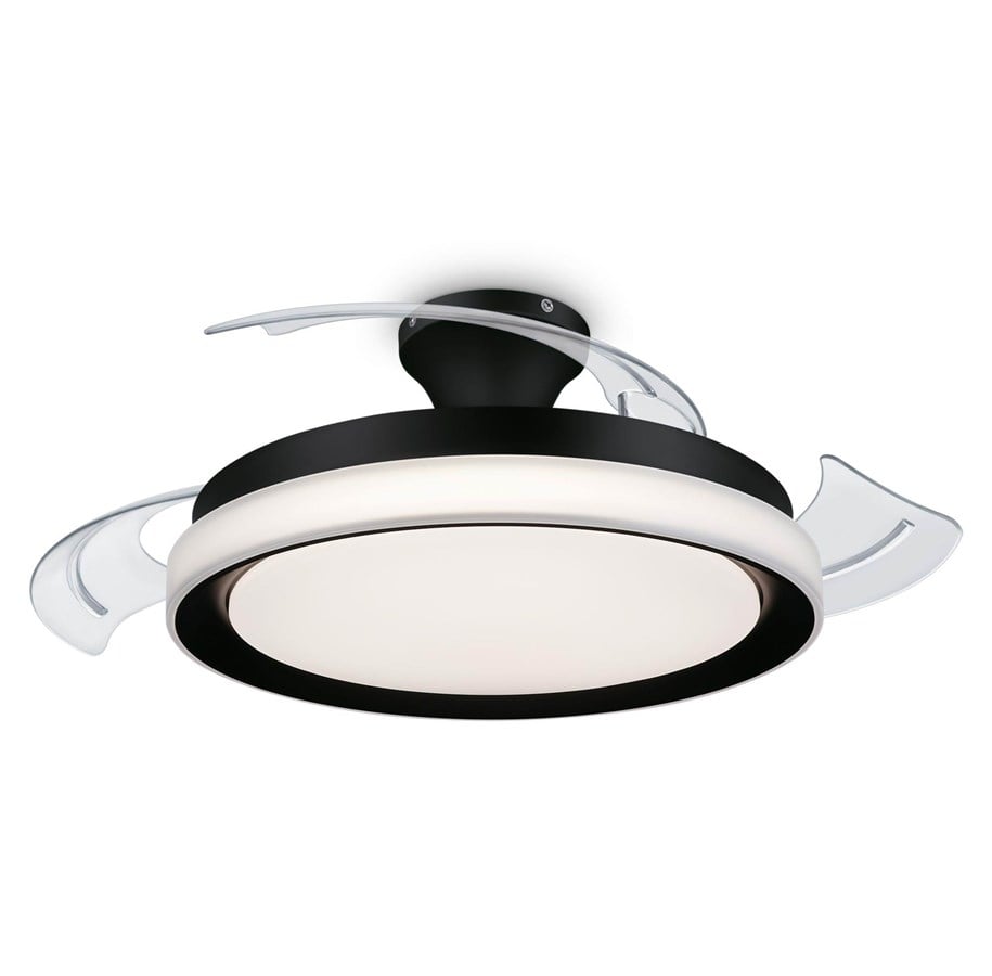 Lampen - Philips Bliss ceiling lamp with fan 35+28W 2700/5500/4000K black - 929004081701