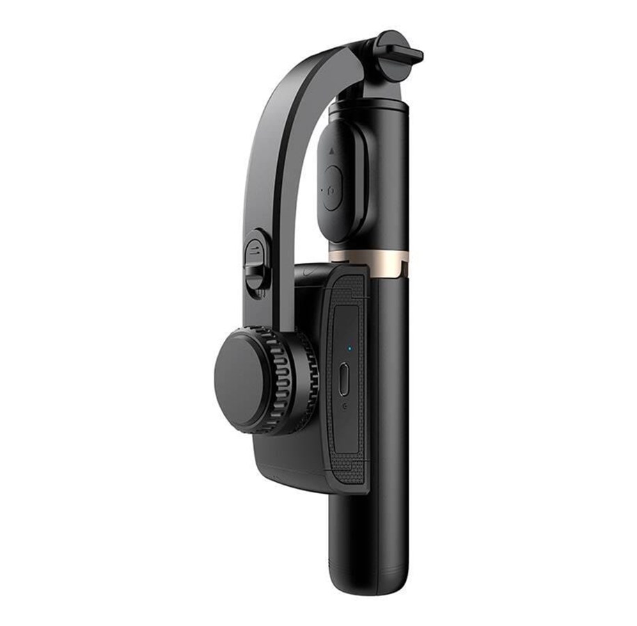Handys - Anderes Zubehör - APEXEL Gimbal/stand with light Q08d (black) - Q08d