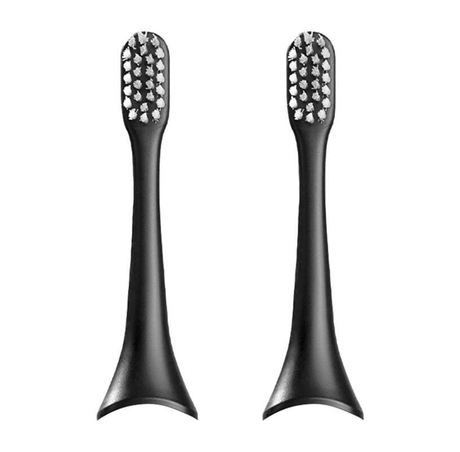 Elektrische Zahnbürsten - ENCHEN Bürstenköpfe Aurora T+ toothbrush tips (white) - T+100 black