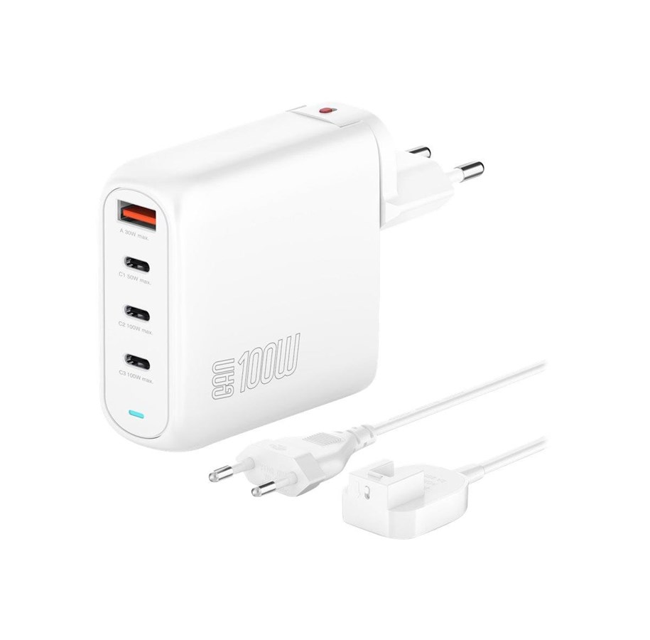 Handys - Adapter und Ladegeräte - 4smarts GaN FlexPro power adapter - USB 24 pin USB-C - 100 Watt - 4S544100