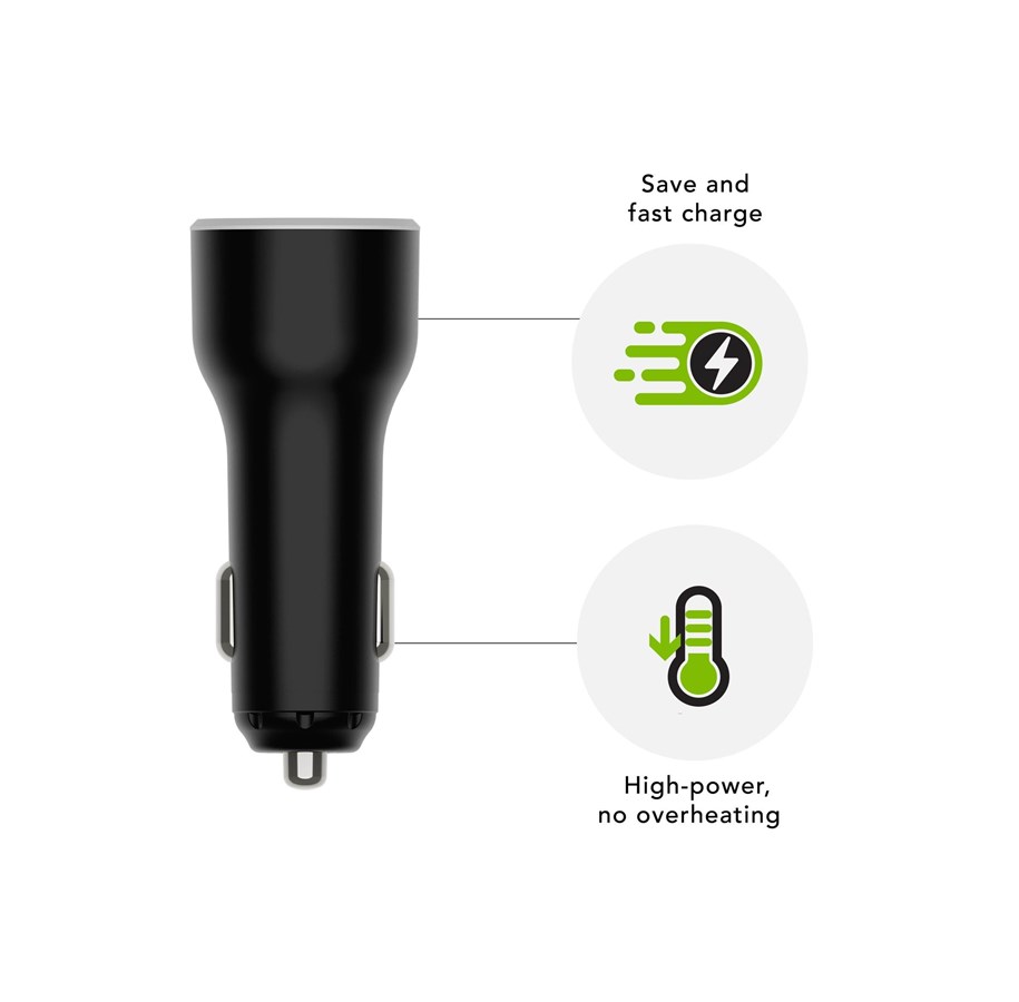 Handys - Adapter und Ladegeräte - dbramante1928 re-charge car power adapter - 24 pin USB-C - 65 Watt - CC65ITBL7105