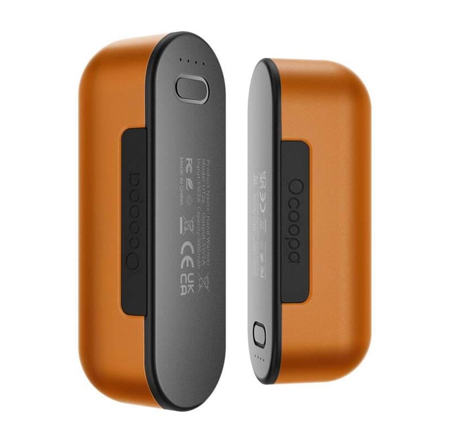 Powerbank (Akku) - Ocoopa UT2s 2x5000 mAh hand warmer with powerbank function USB-C - 5000 mAh - UT2s-OG