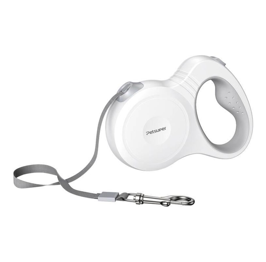Hunde - Petsuper Dog Automatic Retractable Leash 5m (white) - PL01