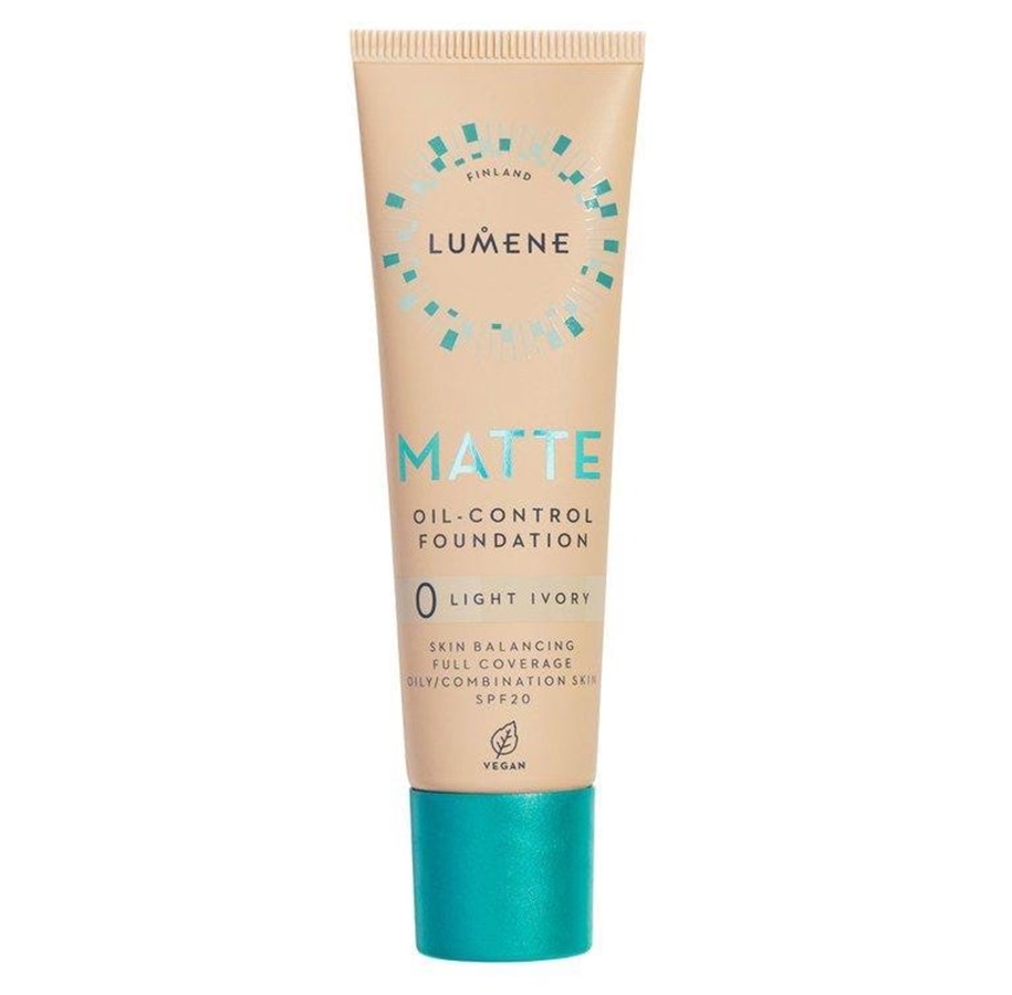 Make-Up - Lumene Cosmetics Oil-Control Matte Foundation 0 light ivory 30 ML - 6412600835113