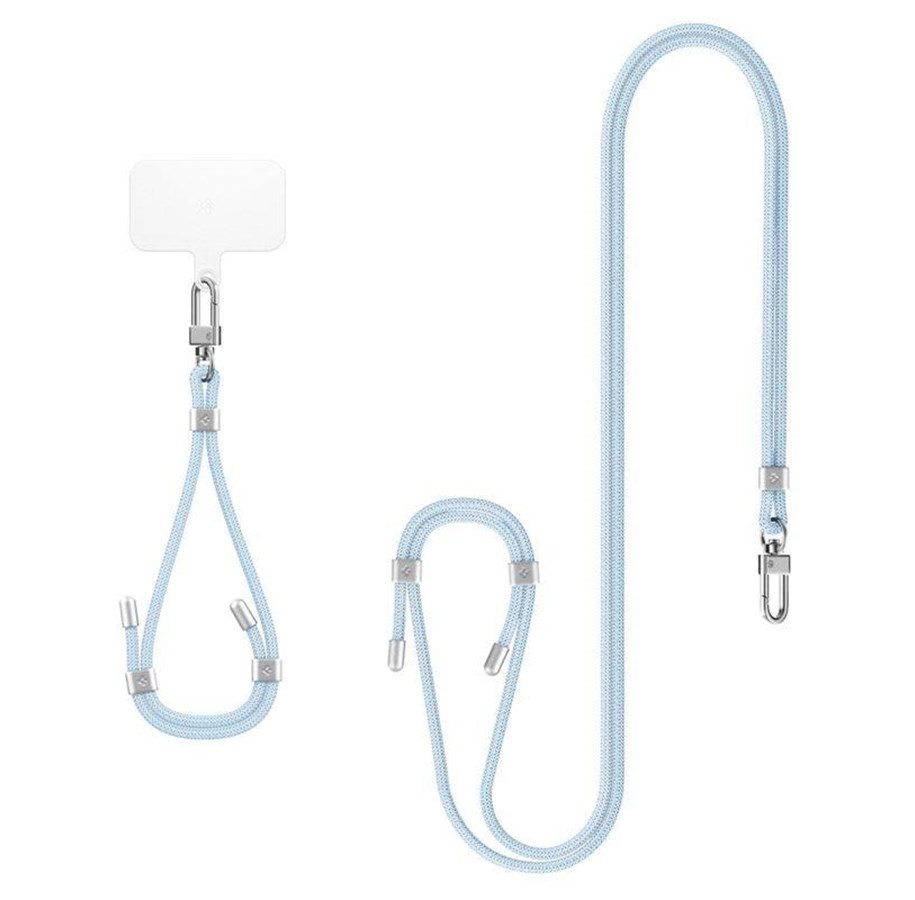 Handys - Anderes Zubehör - Spigen Universal Set 2 (Cross Body Strap 1P + Wrist Strap 1P + ConTag2 1P) - mute blue - AFA08364
