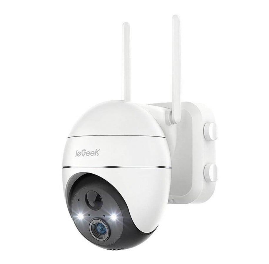 Netzwerkkamera - ieGeek Wireless 3MP WiFi outdoor camera ZS-GX1S white 5200mAh - ZS-GX1S White