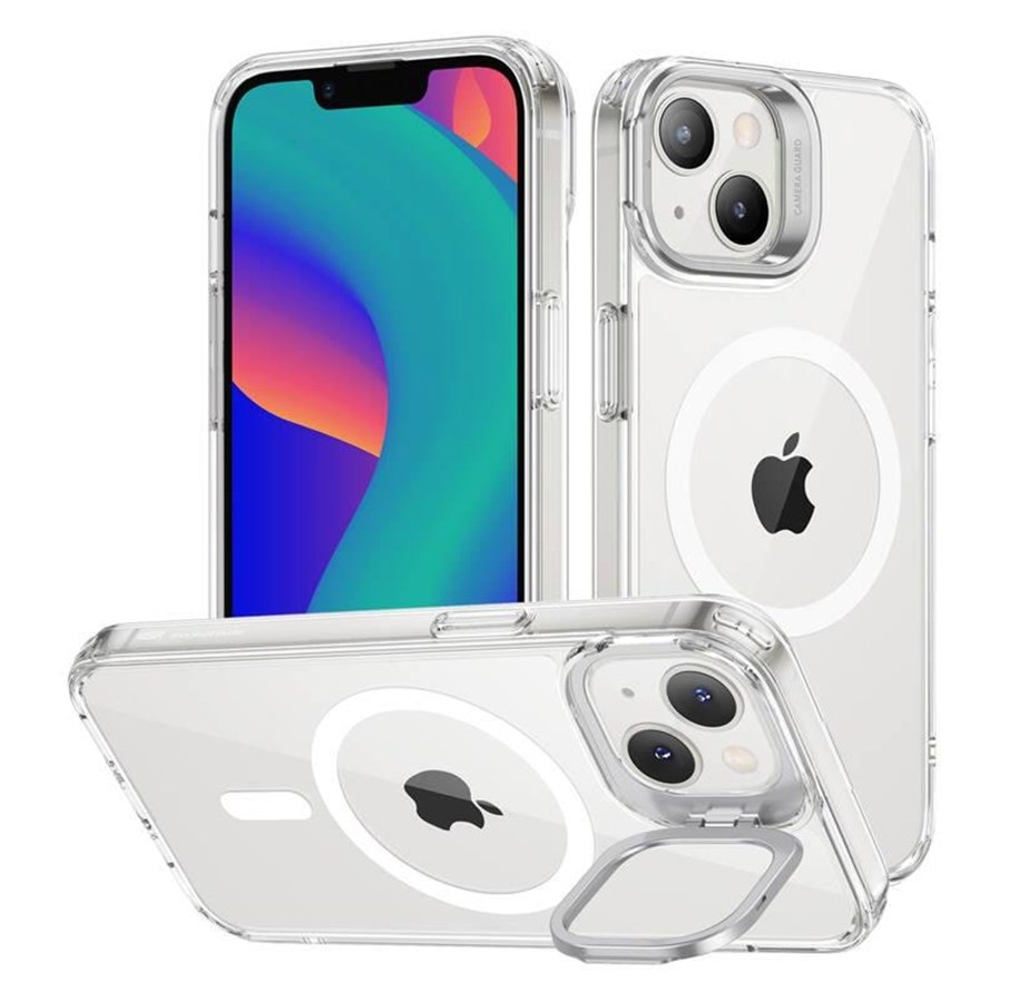 Handys - Cover & Cases - ESR Classic Kickstand Case with HaloLock for iPhone 14 Plus (transparent) - 1A6090102